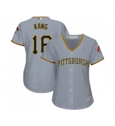 Women's Pittsburgh Pirates #16 Jung-ho Kang Replica Grey Road Cool Base Baseball Jersey