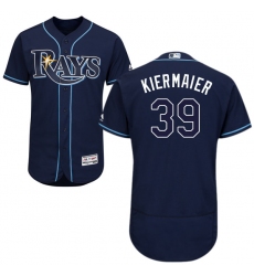 Men's Majestic Tampa Bay Rays #39 Kevin Kiermaier Navy Blue Alternate Flex Base Authentic Collection MLB Jersey