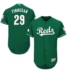 Men's Majestic Cincinnati Reds #29 Brandon Finnegan Green Celtic Flexbase Authentic Collection MLB Jersey