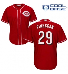 Youth Majestic Cincinnati Reds #29 Brandon Finnegan Replica Red Alternate Cool Base MLB Jersey