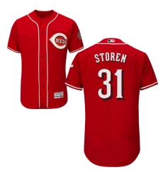 Men's Majestic Cincinnati Reds #31 Drew Storen Red Flexbase Authentic Collection MLB Jersey
