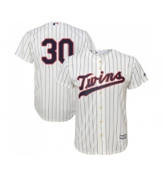 Men's Minnesota Twins #30 Kennys Vargas Replica Cream Alternate Cool Base Baseball Jersey