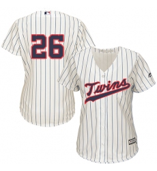Women's Majestic Minnesota Twins #26 Max Kepler Authentic Cream Alternate Cool Base MLB Jersey