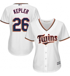 Women's Majestic Minnesota Twins #26 Max Kepler Authentic White Home Cool Base MLB Jersey