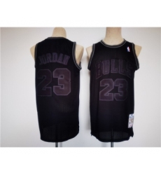 Men's Chicago Bulls #23 Michael Jordan Black Stitched Basketball Jersey