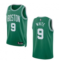 Men's Boston Celtics #9 Derick White Green 2023 Draft Icon Edition Stitched Basketball Jersey