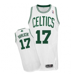 Women's Adidas Boston Celtics #17 John Havlicek Authentic White Home NBA Jersey