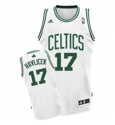 Women's Adidas Boston Celtics #17 John Havlicek Swingman White Home NBA Jersey