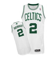 Youth Adidas Boston Celtics #2 Red Auerbach Authentic White Home NBA Jersey