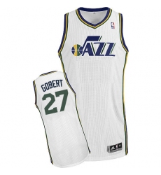 Men's Adidas Utah Jazz #27 Rudy Gobert Authentic White Home NBA Jersey