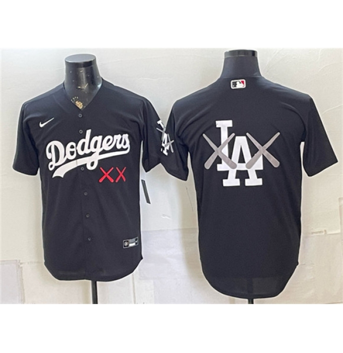 Men's Los Angeles Dodgers Black Vapor Premier Limited Stitched Baseball Jersey