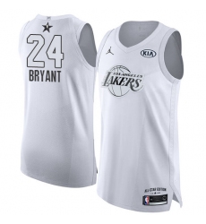 Men's Nike Los Angeles Lakers #24 Kobe Bryant Authentic White 2018 All-Star Game NBA Jersey