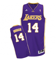 Men's Adidas Los Angeles Lakers #14 Brandon Ingram Swingman Purple Road NBA Jersey