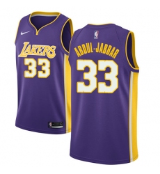 Youth Nike Los Angeles Lakers #33 Kareem Abdul-Jabbar Swingman Purple NBA Jersey - Statement Edition