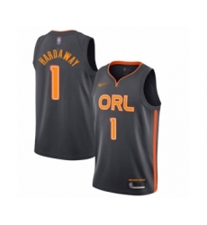 Youth Orlando Magic #1 Penny Hardaway Swingman Charcoal Basketball Jersey - 2019 20 City Edition