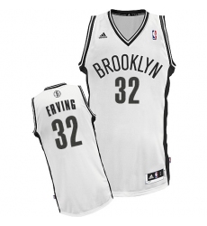 Youth Adidas Brooklyn Nets #32 Julius Erving Swingman White Home NBA Jersey