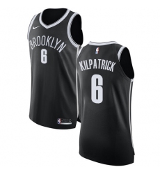 Men's Nike Brooklyn Nets #6 Sean Kilpatrick Authentic Black Road NBA Jersey - Icon Edition