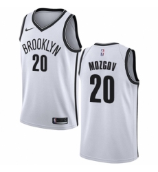 Women's Nike Brooklyn Nets #20 Timofey Mozgov Swingman White NBA Jersey - Association Edition