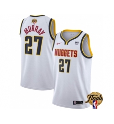 Men's Denver Nuggets #27 Jamal Murray White 2023 Finals Association Edition Stitched Basketball Jersey