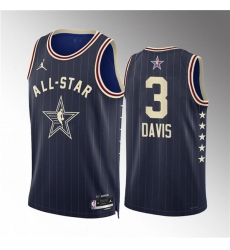 Men's 2024 All-Star #3 Anthony Davis Navy Stitched Basketball Jersey