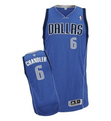 Mavericks #6 Tyson Chandler Sky Blue Revolution 30 Stitched NBA Jersey