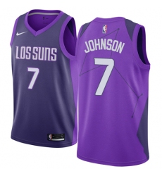 Youth Nike Phoenix Suns #7 Kevin Johnson Swingman Purple NBA Jersey - City Edition