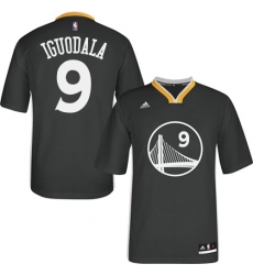 Men's Adidas Golden State Warriors #9 Andre Iguodala Authentic Black Alternate NBA Jersey