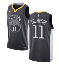 Youth Nike Golden State Warriors #11 Klay Thompson Swingman Black Alternate NBA Jersey - Statement Edition