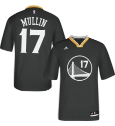 Men's Adidas Golden State Warriors #17 Chris Mullin Authentic Black Alternate NBA Jersey