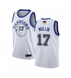 Men's Golden State Warriors #17 Chris Mullin Swingman White Hardwood Classics 2019 Basketball Finals Bound Basketball Jersey