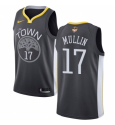 Women's Nike Golden State Warriors #17 Chris Mullin Swingman Black Alternate 2018 NBA Finals Bound NBA Jersey - Statement Edition