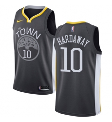 Women's Nike Golden State Warriors #10 Tim Hardaway Swingman Black Alternate NBA Jersey - Statement Edition