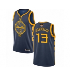 Youth Golden State Warriors #13 Wilt Chamberlain Swingman Navy Blue Basketball 2019 Basketball Finals Bound Jersey - City Edition