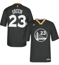 Men's Adidas Golden State Warriors #23 Draymond Green Authentic Black Alternate NBA Jersey