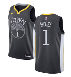 Women's Nike Golden State Warriors #1 JaVale McGee Swingman Black Alternate NBA Jersey - Statement Edition