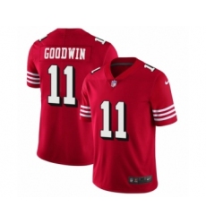 Men's San Francisco 49ers #11 Marquise Goodwin Limited Red Rush Vapor Untouchable Football Jerseys
