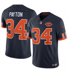 Men's Chicago Bears #34 Walter Payton Navy 2026 F.U.S.E. Rivalries Collection Limited Football Stitched Jersey