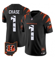 Men's Cincinnati Bengals #1 Ja'Marr Chase Black F.U.S.E. Special Vapor Untouchable Limited Stitched Football Jersey