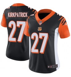 Women's Nike Cincinnati Bengals #27 Dre Kirkpatrick Vapor Untouchable Limited Black Team Color NFL Jersey