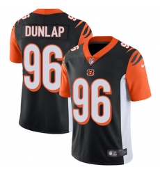 Youth Nike Cincinnati Bengals #96 Carlos Dunlap Vapor Untouchable Limited Black Team Color NFL Jersey