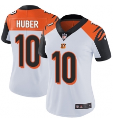 Women's Nike Cincinnati Bengals #10 Kevin Huber Vapor Untouchable Limited White NFL Jersey