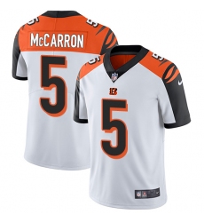 Youth Nike Cincinnati Bengals #5 AJ McCarron Vapor Untouchable Limited White NFL Jersey