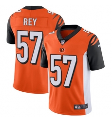 Youth Nike Cincinnati Bengals #57 Vincent Rey Elite Orange Alternate NFL Jersey