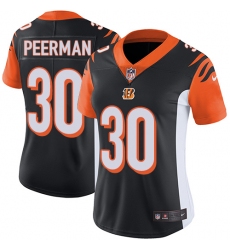 Women's Nike Cincinnati Bengals #30 Cedric Peerman Vapor Untouchable Limited Black Team Color NFL Jersey