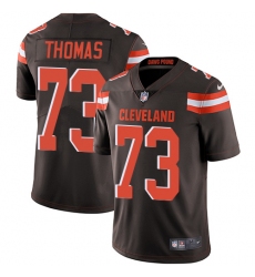 Youth Nike Cleveland Browns #73 Joe Thomas Brown Team Color Vapor Untouchable Limited Player NFL Jersey