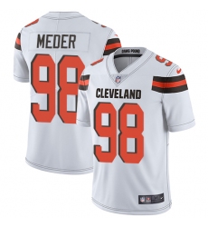 Youth Nike Cleveland Browns #98 Jamie Meder White Vapor Untouchable Limited Player NFL Jersey