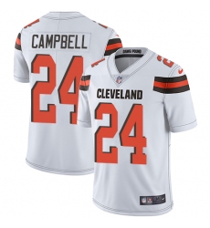 Men's Nike Cleveland Browns #24 Ibraheim Campbell White Vapor Untouchable Limited Player NFL Jersey