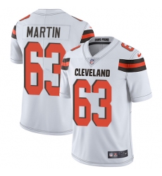 Youth Nike Cleveland Browns #63 Marcus Martin White Vapor Untouchable Limited Player NFL Jersey