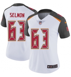 Women's Nike Tampa Bay Buccaneers #63 Lee Roy Selmon Elite White NFL Jersey