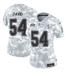 Women's Tampa Bay Buccaneers #54 Lavonte David 2024 F.U.S.E Arctic Camo Salute To Service Limited Stitched Football Jersey(Run Small)